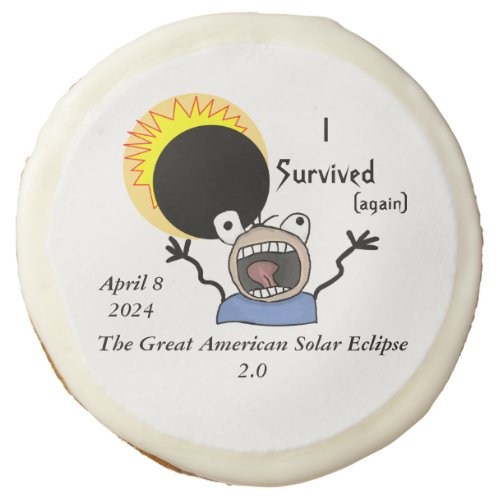 2024 Solar Eclipse Survival Edition Sugar Cookie