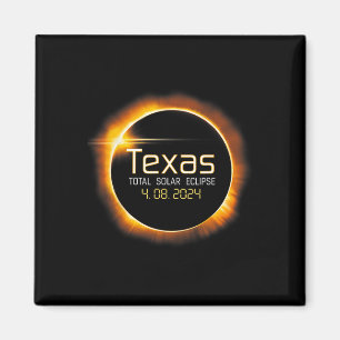2024 Solar Eclipse Texas Usa Totality  Magnet