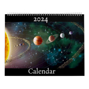 2024 Solar System Dated Calendar