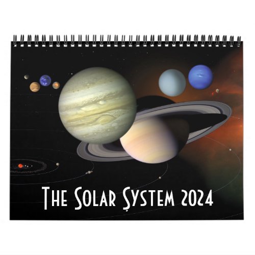 2024 Solar System Space Astronomy Planets Universe Calendar