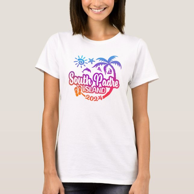2024 South Padre Texas Vacation Spring Break T-Shirt (Front)