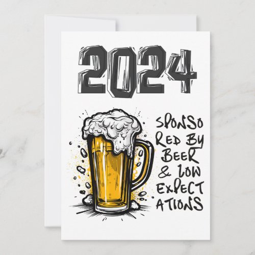 2024 Sponsored by Beer  Low Expectations Invitation