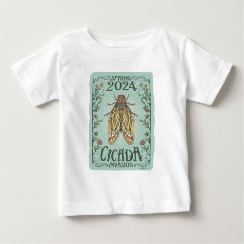 2024 Spring Cicada Invasion Baby T_Shirt