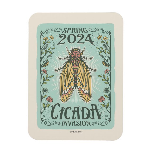2024 Spring Cicada Invasion Magnet (Vertical)