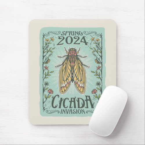 2024 Spring Cicada Invasion Mouse Pad
