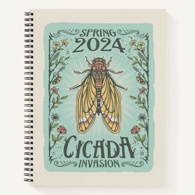 2024 Spring Cicada Invasion Notebook (Front)