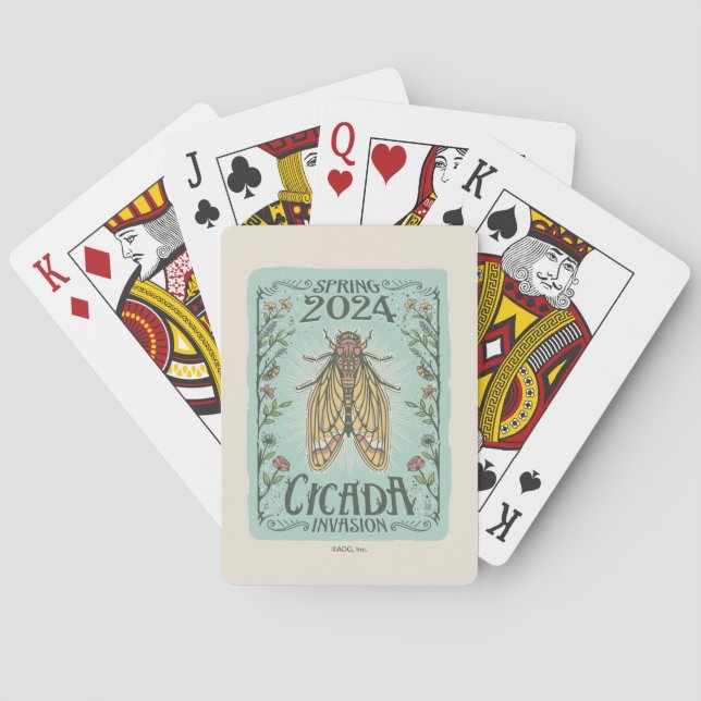 2024 Spring Cicada Invasion Poker Cards (Back)