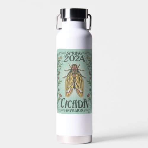 2024 Spring Cicada Invasion Water Bottle