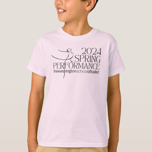 2024 Spring Performance Kids Tshirt in Blossom (Front)