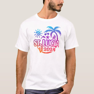 2024 St. Lucia Vacation or Trip Design T-shirt