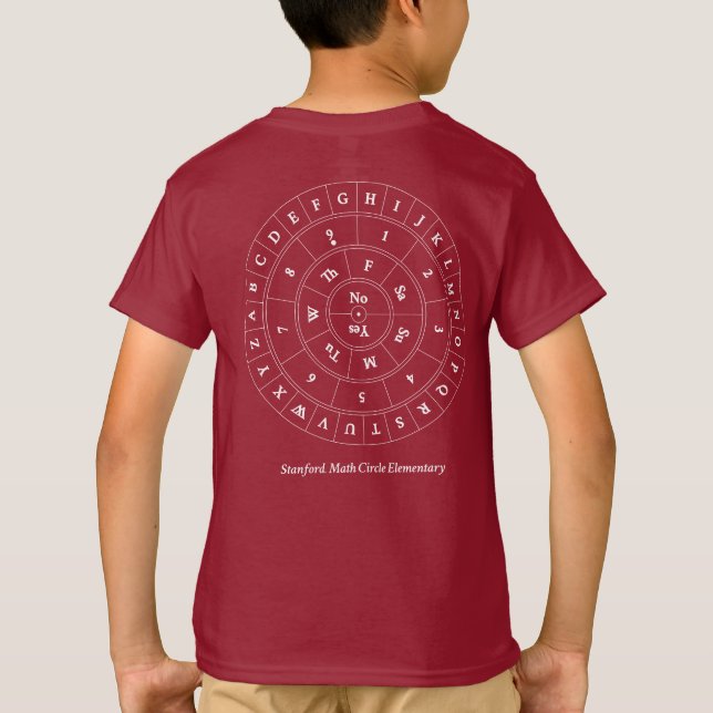 2024 Stanford Math Circle Elementary T-Shirt (Back)