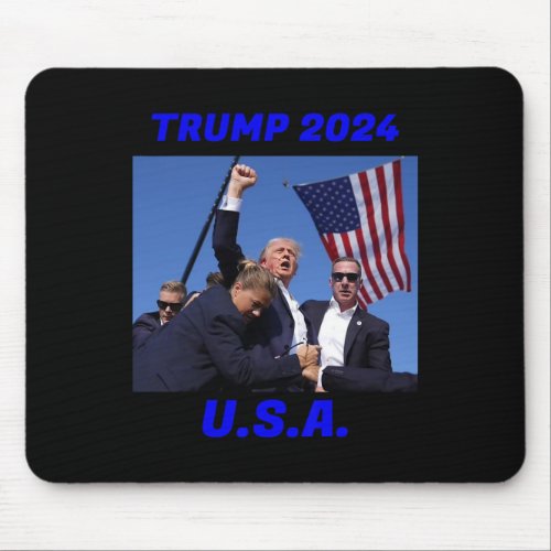 2024 Stay Strong Fist Pump Rally Secret Service Fl Mouse Pad