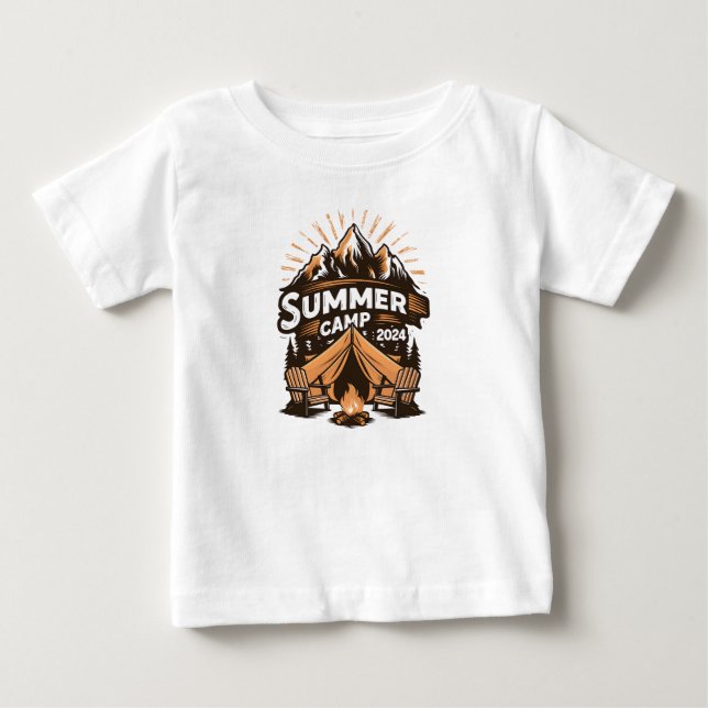 2024 Summer Camp Summer Camping Vacation Matching  Baby T-Shirt (Front)
