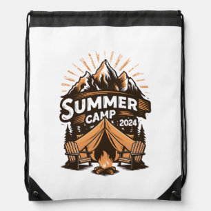 2024 Summer Camp Summer Camping Vacation Matching Drawstring Bag