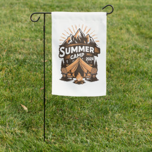2024 Summer Camp Summer Camping Vacation Matching Garden Flag