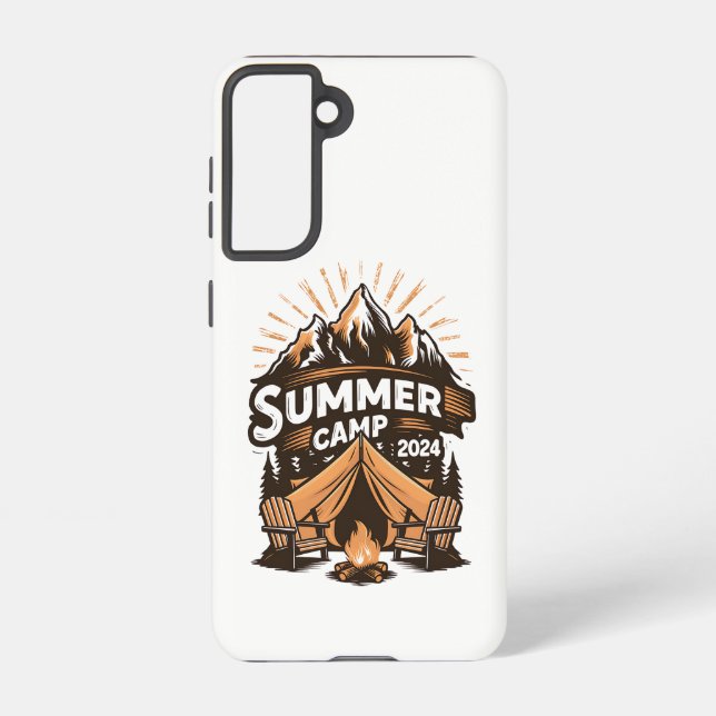 2024 Summer Camp Summer Camping Vacation Matching  Samsung Galaxy Case (Back)