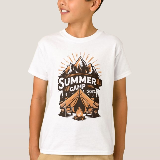 2024 Summer Camp Summer Camping Vacation Matching  T-Shirt (Front)