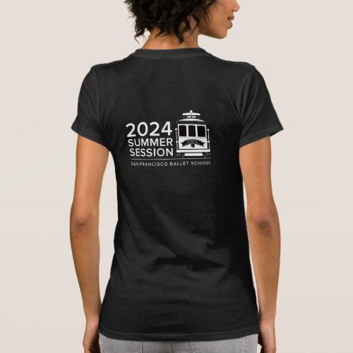 2024 Summer _ Womens Cable Car T_Shirt dark