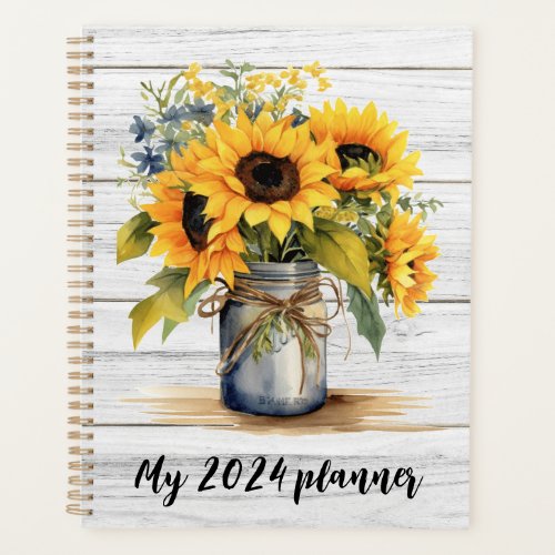 2024 Sunflower Planner Organize Your Year Planner