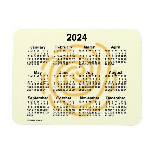 2024 Sunny Days Calendar by Janz 4x3 Magnet