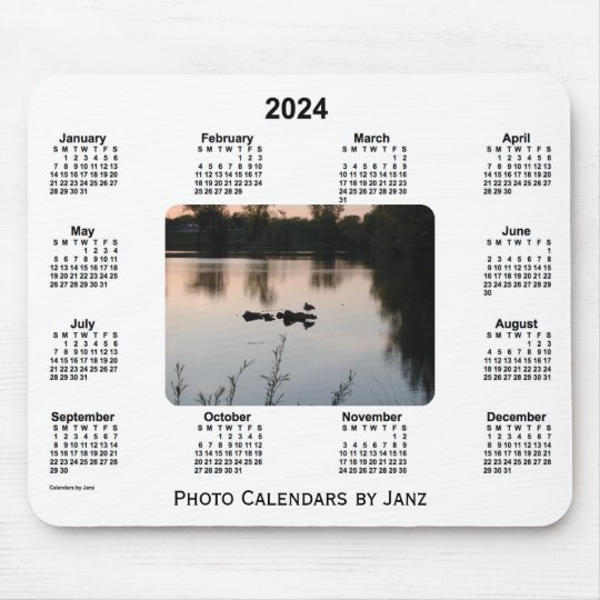 2024 Sunset Photo Calendar by Janz Mouse Pad