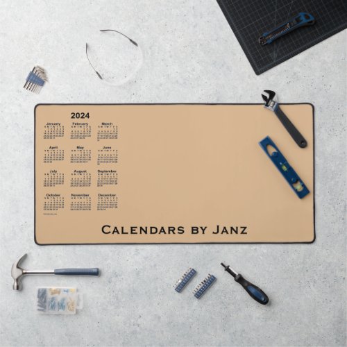 2024 Tan Calendar by Janz Desk Mat