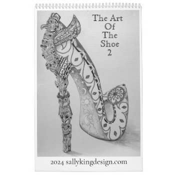 2024 The Art Of The Shoe Calendar Number 2 by sallykingdesign at Zazzle