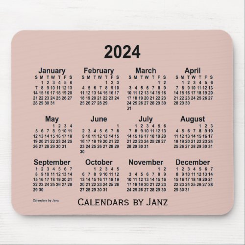 2024 Thistle Calendar by Janz Mouse Pad