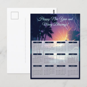 2024 Thunder & Lightning Calendar Postcard