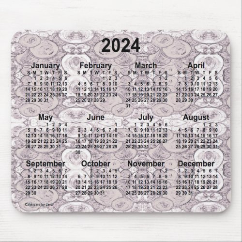 2024 Tiny Bubbles Calendar by Janz Mouse Pad