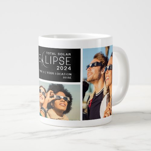 2024 Total Solar Eclipse 3_Photo Souvenir Giant Coffee Mug