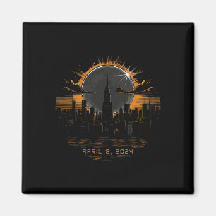 2024 Total Solar Eclipse April 8 New York  Magnet