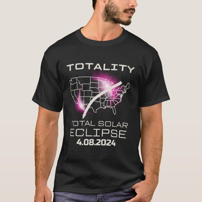 2024 total solar eclipse April 8  T-Shirt (Front)