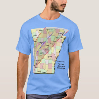 2024 Total Solar Eclipse Arkansas Path April 8 202 T-Shirt