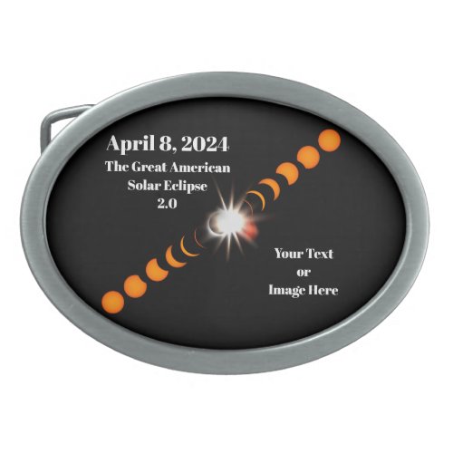 2024 Total Solar Eclipse Belt Buckle