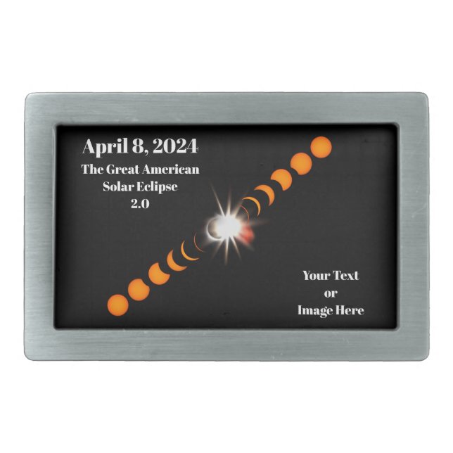 2024 Total Solar Eclipse Belt Buckle (Front)