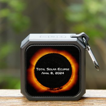2024 Total Solar Eclipse Bluetooth Speaker by GigaPacket at Zazzle