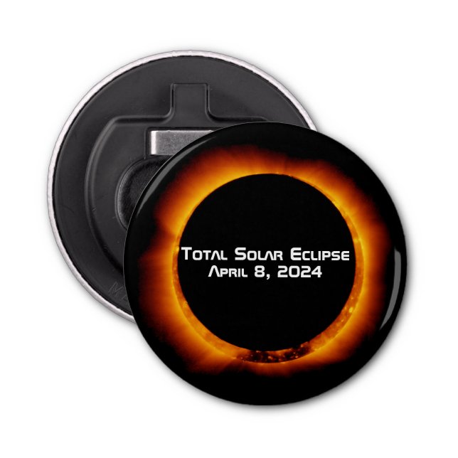 2024 Total Solar Eclipse Bottle Opener (Front)