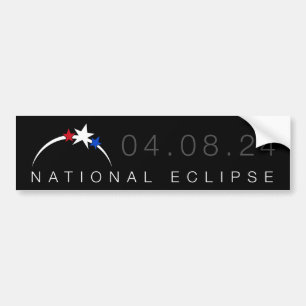 2024 Total Solar Eclipse Bumper Sticker