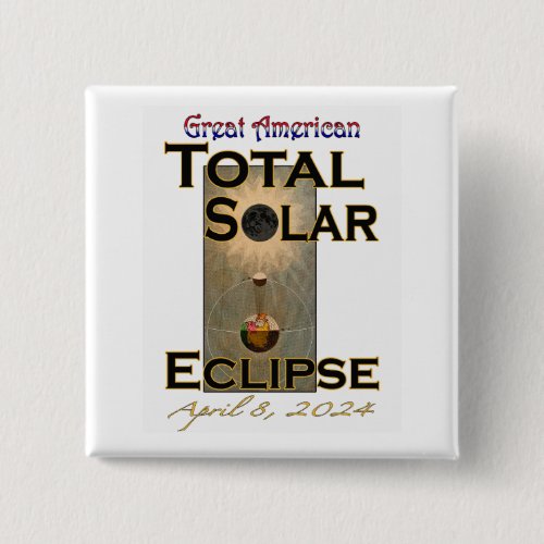 2024 Total Solar Eclipse Button