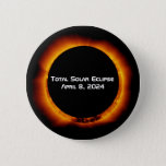 2024 Total Solar Eclipse Button at Zazzle