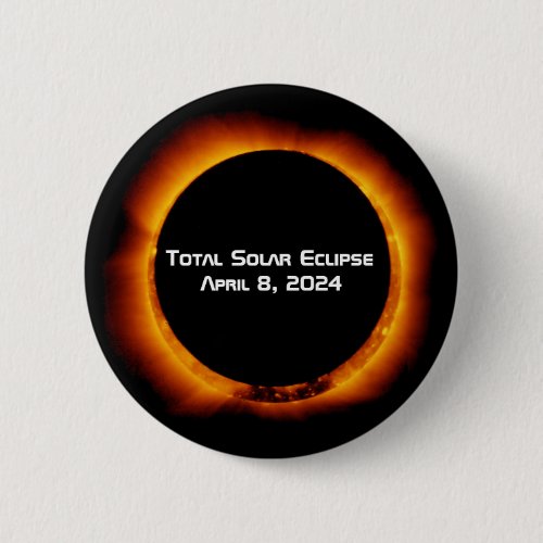 2024 Total Solar Eclipse Button