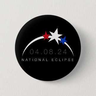 2024 Total Solar Eclipse Button