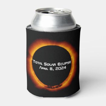 2024 Total Solar Eclipse Can Cooler by GigaPacket at Zazzle