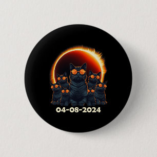 2024 Total Solar Eclipse Cat Matching Family Or Fr Button