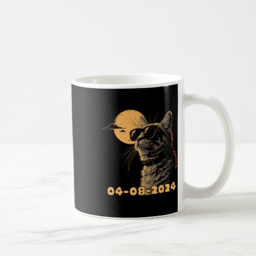 2024 Total Solar Eclipse Cat Watching Total Solar  Coffee Mug