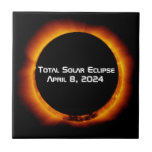 2024 Total Solar Eclipse Ceramic Tile at Zazzle