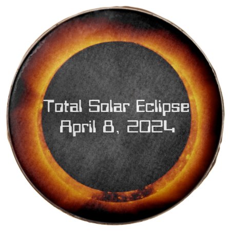 2024 Total Solar Eclipse Chocolate Covered Oreo