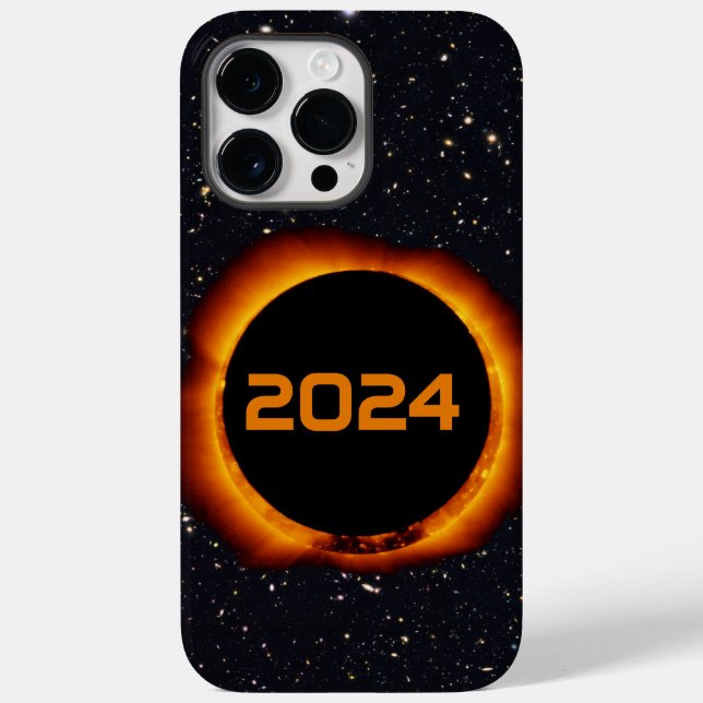2024 Total Solar Eclipse Date Starry Sky Case-Mate iPhone Case (Back)