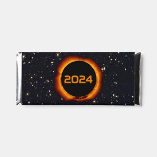2024 Total Solar Eclipse Date Starry Sky Hershey Bar Favors
